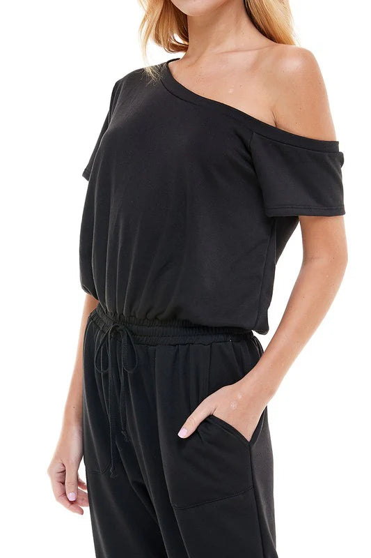 Off-Shoulder Jumpsuit