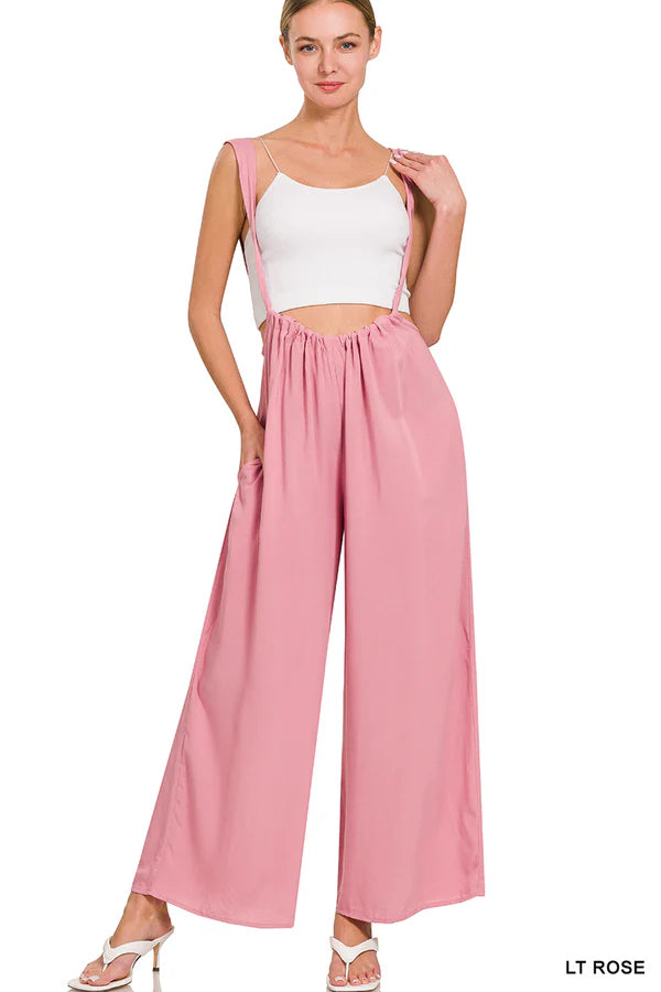 HerComfrt - Drawstring Dungarees Jumpsuit